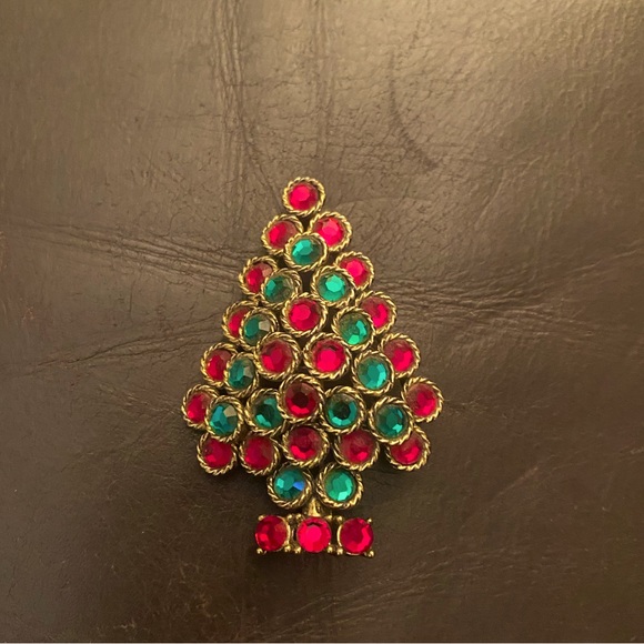 Vintage Weiss Christmas Tree Brooch - Picture 1 of 4